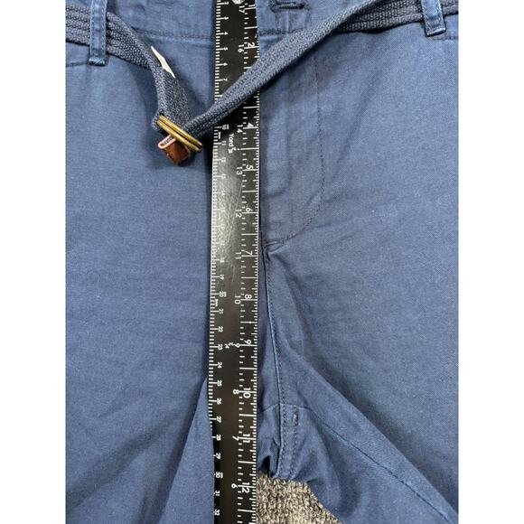 Lauren Jeans Co Capri Pants Womens Size 12 Straight Blue Mid Rise Belted - Picture 8 of 9